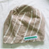 "Gobi" style hat: Sanyan (Brown with white stripes)